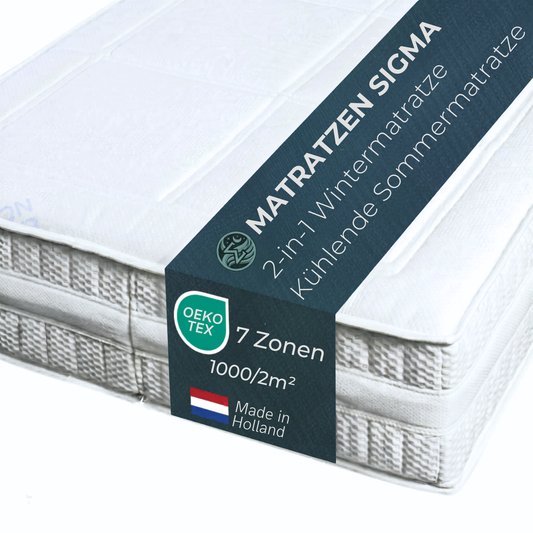 PREMIUM NC Exclusive Matratze mit innovativem Kühlbezug 25 cm 1000 Federn/2m²
