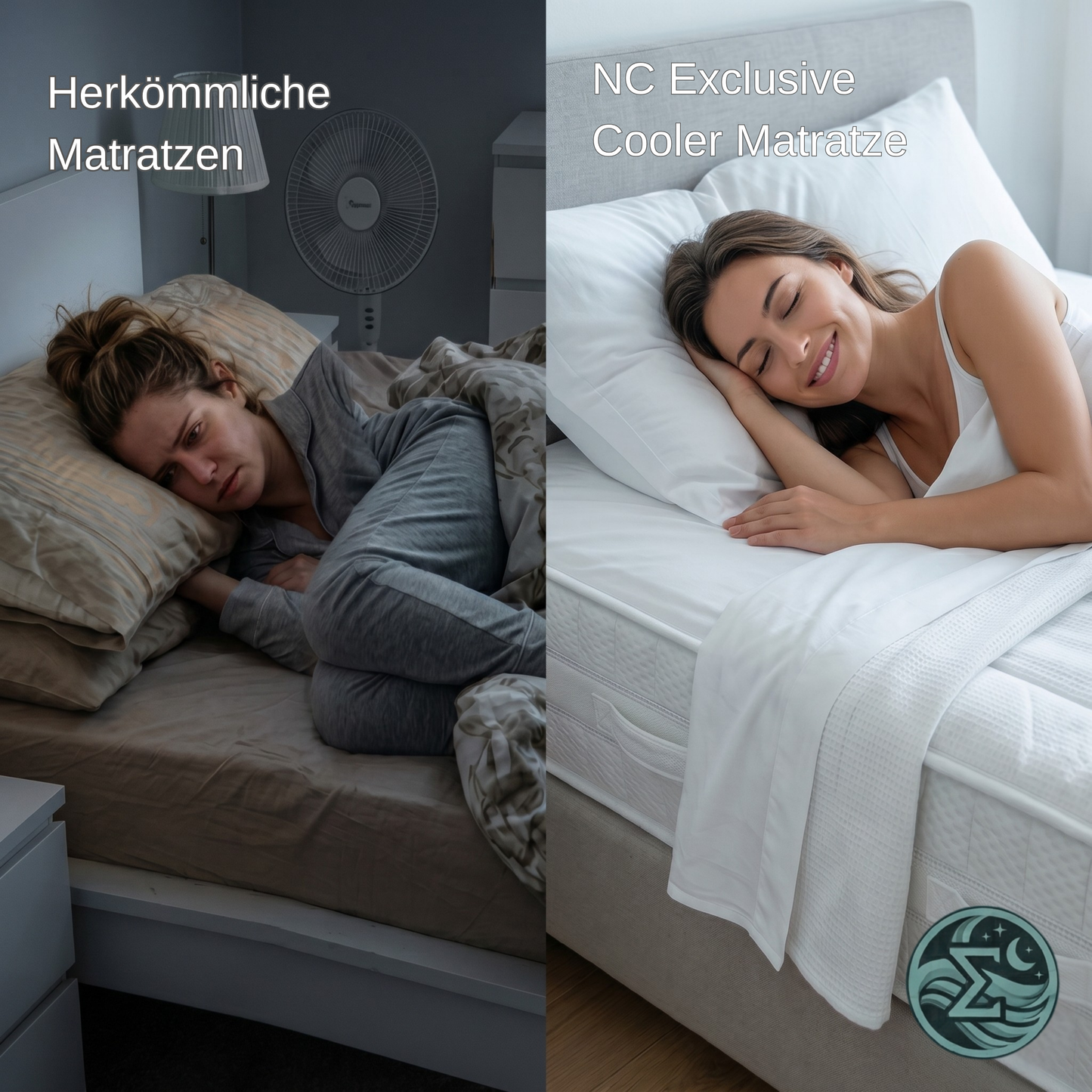NC Exclusive Matratze mit innovativem Kühlbezug 25 cm 540 Federn/2m²